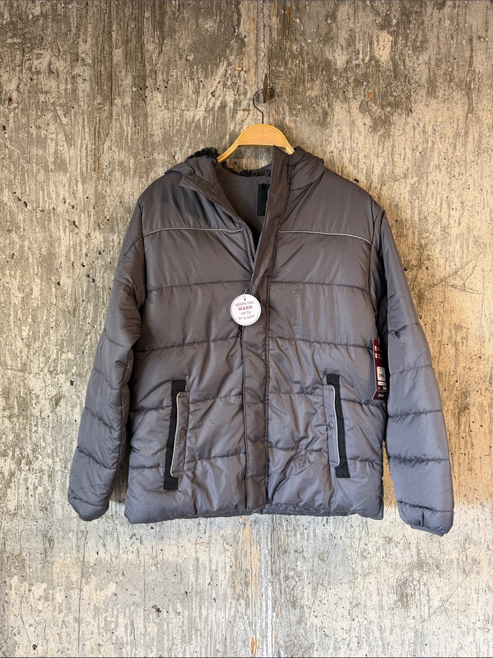 SWISSTECH Kids' SW Puffer Jacket Size XL In Grey
